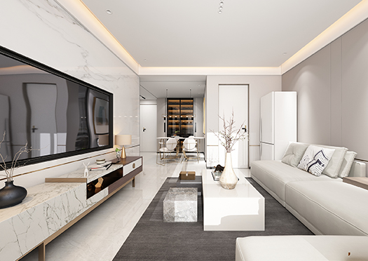 北塔書院91平米現(xiàn)代簡約風格效果圖