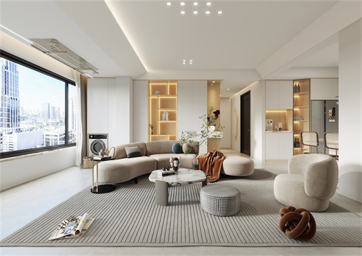 江南學(xué)府133平米現(xiàn)代風效果圖