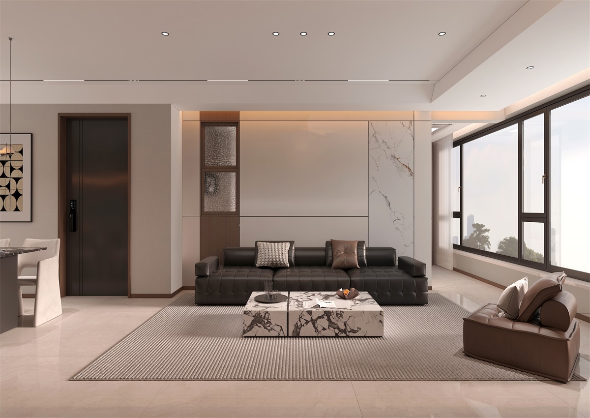 玉庭華府131㎡ | 現(xiàn)代意式+美拉德色系，濃郁棕調(diào)的電影氛圍直接封神！