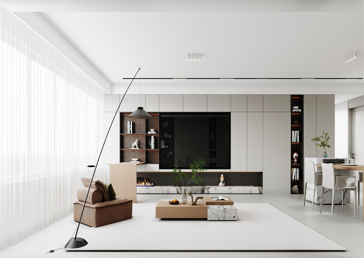 中海華樾143㎡ | 三口之家的極簡主義，審美+功能雙雙在線！