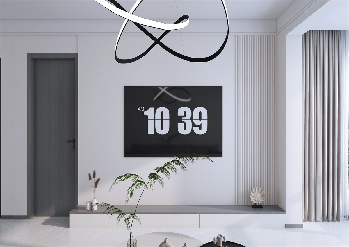 攬秀苑110㎡ | 小戶型裝修模板來了！現(xiàn)代簡約風+黑白灰百看不膩