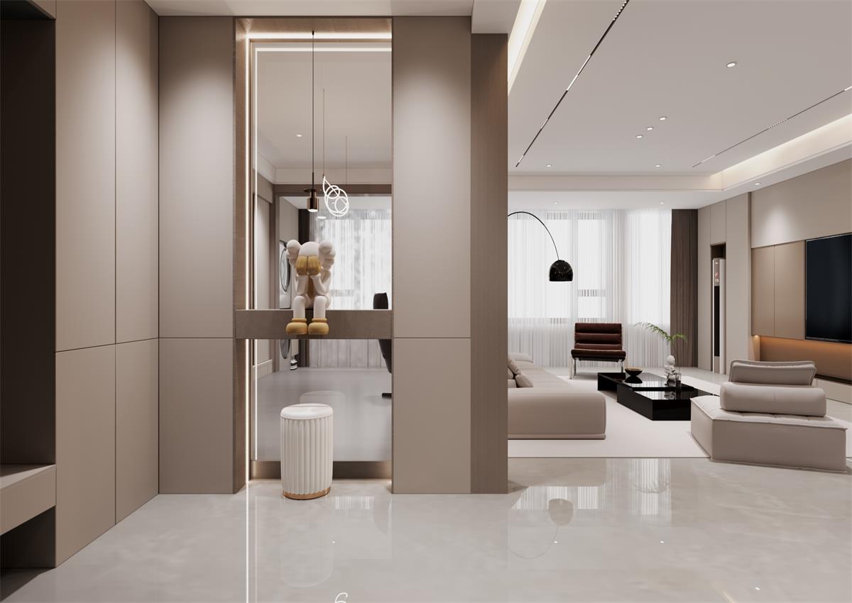 玉庭華府146㎡ | 自帶高級(jí)感的意式極簡(jiǎn)家，一進(jìn)門就想哇塞！