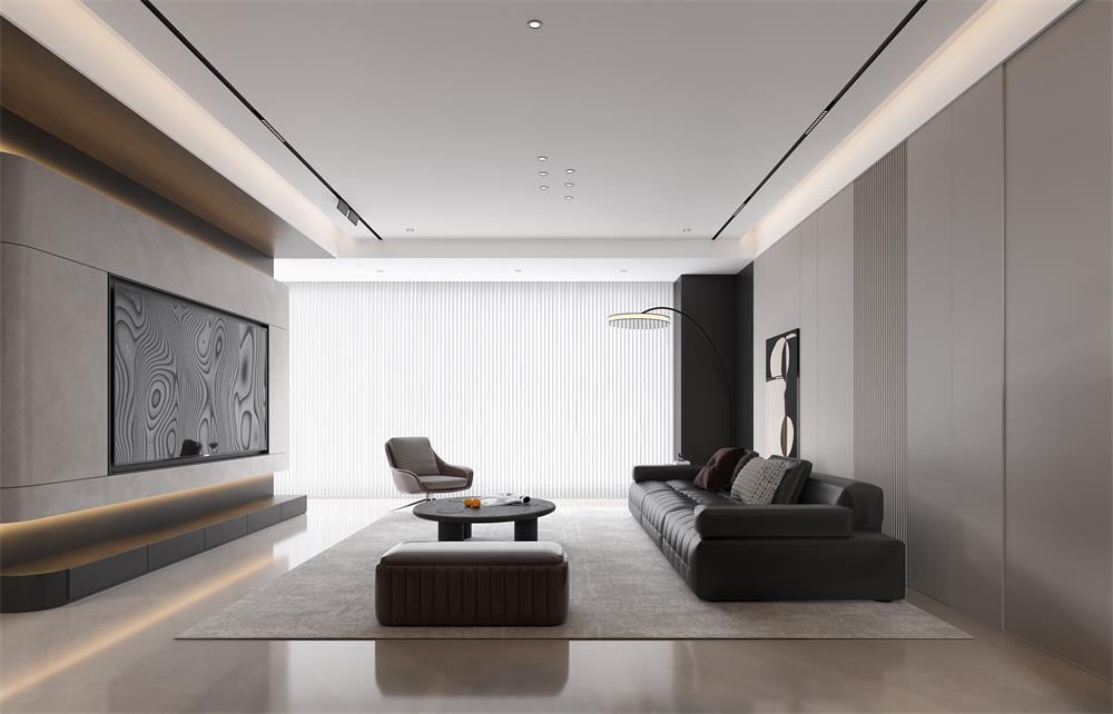 中海華樾133㎡ | 看不膩的「黑白極簡」王炸組合！高級感原地封神！