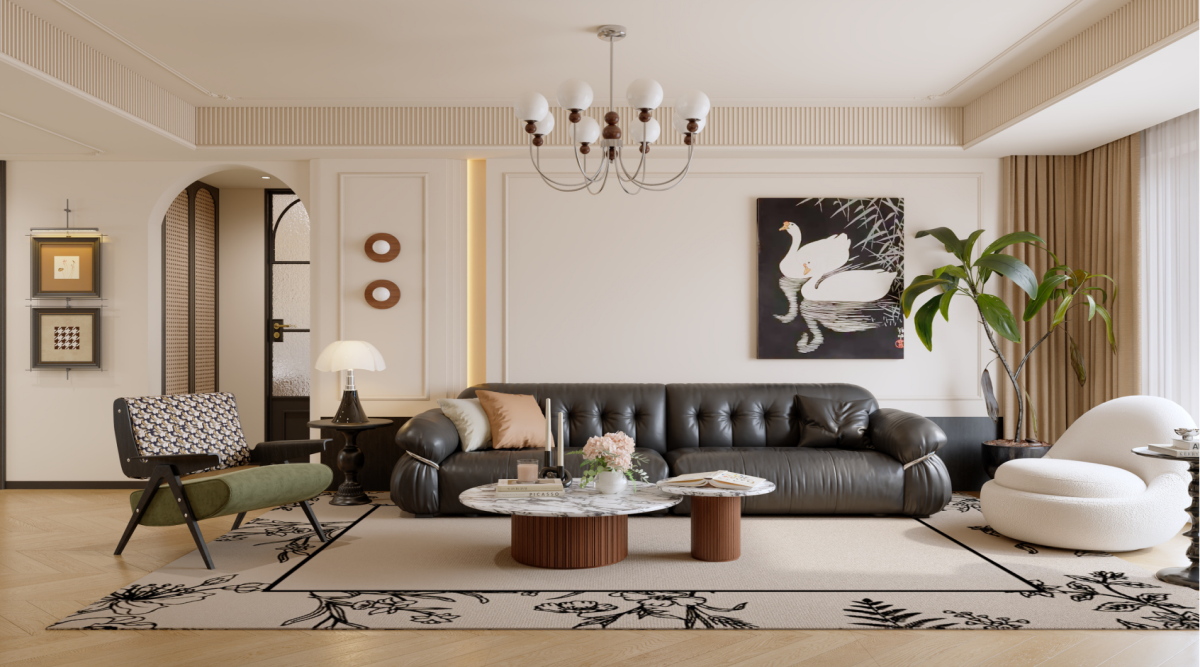 寶湖天脊162㎡ | 真愛(ài)慘了這絕美腔調(diào)的法式中古風(fēng)！回家都像在度假~